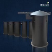 Chaminé forno crematório Brucker