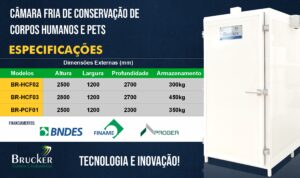 Modelos de Câmaras Frias de Conservação de Corpos Brucker